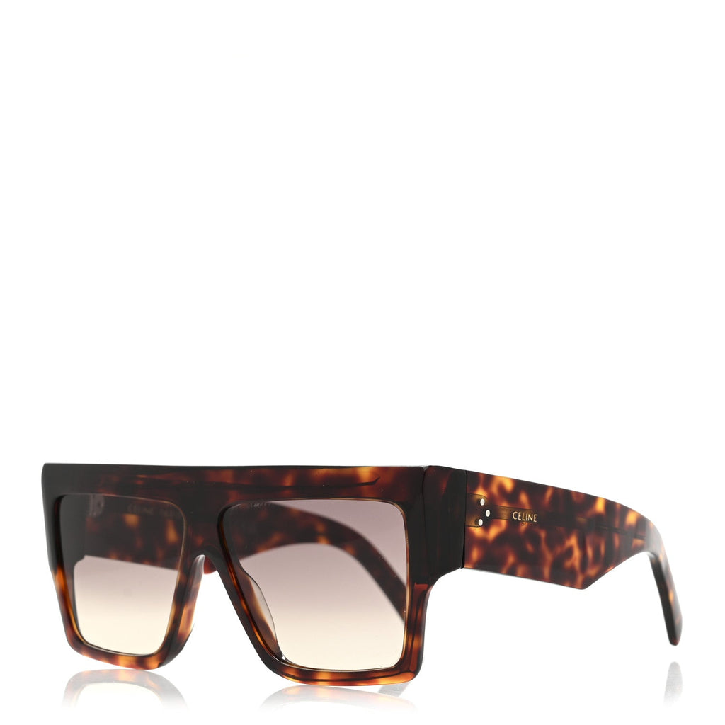 Acetate Chunky Rectangle Sunglasses CL 40092I Tortoise