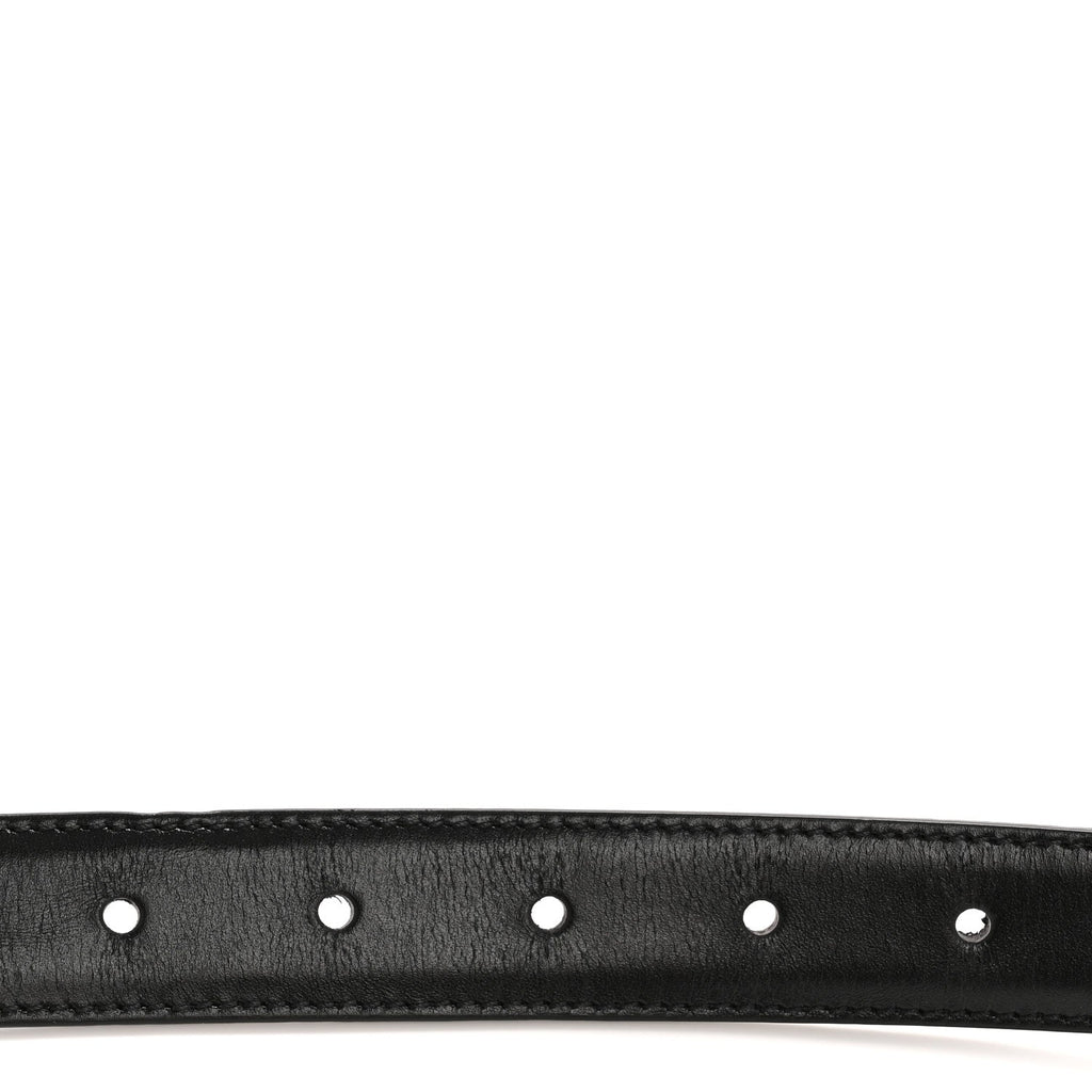 Box Calfskin Medium 25mm Triomphe 75 30 Belt Black