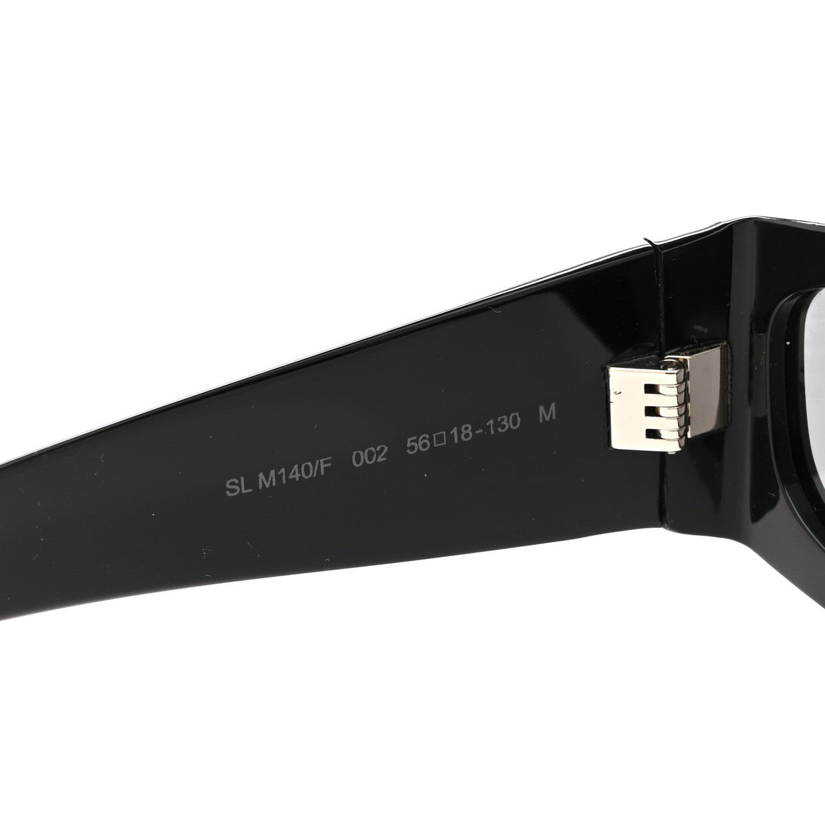 Acetate Rectangle SL M140/F Sunglasses Black