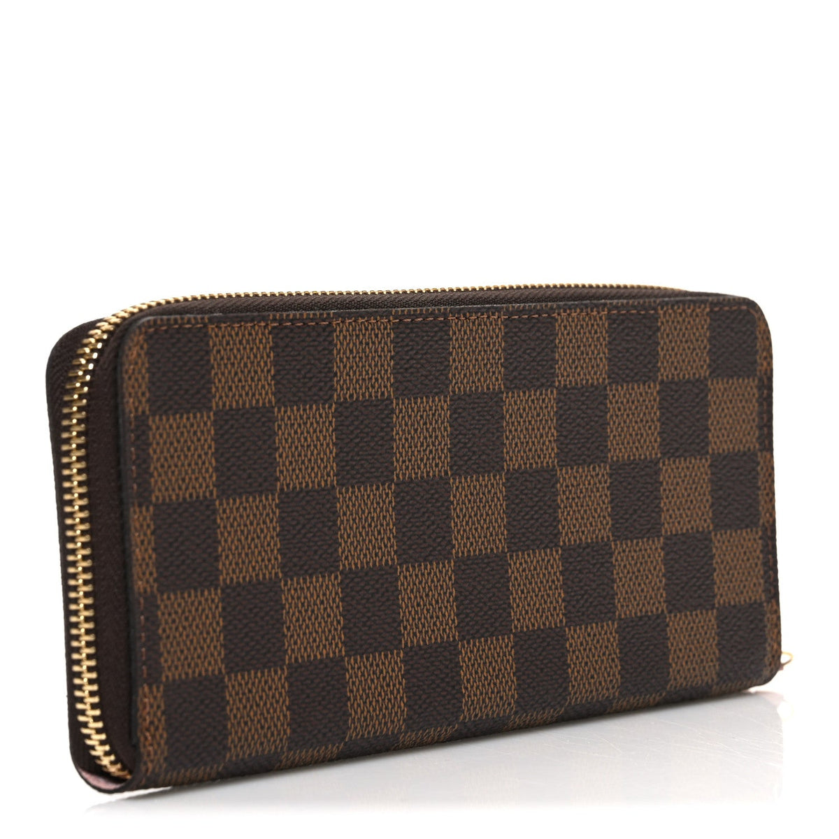 Damier Ebene Clemence Wallet Rose Ballerine