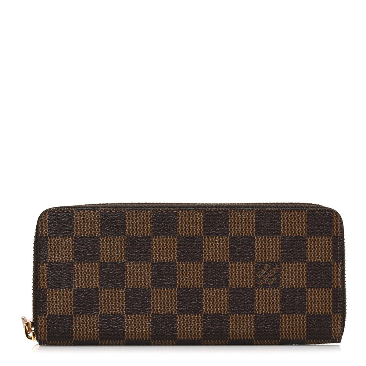 Damier Ebene Clemence Wallet Rose Ballerine