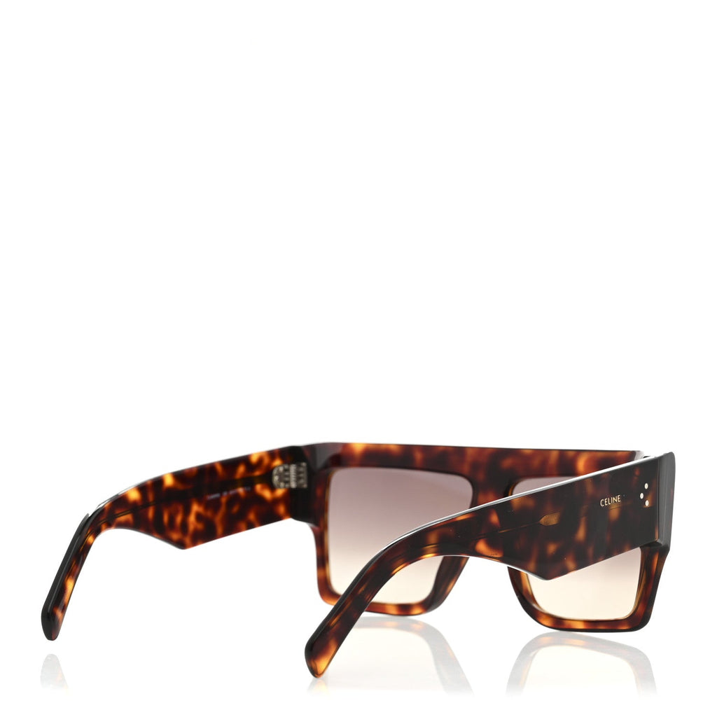 Acetate Chunky Rectangle Sunglasses CL 40092I Tortoise