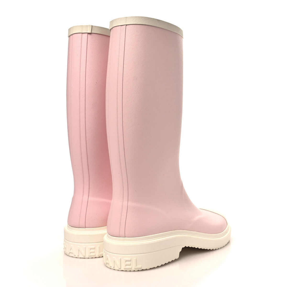 Caoutchouk CC High Boots 40 Light Pink White