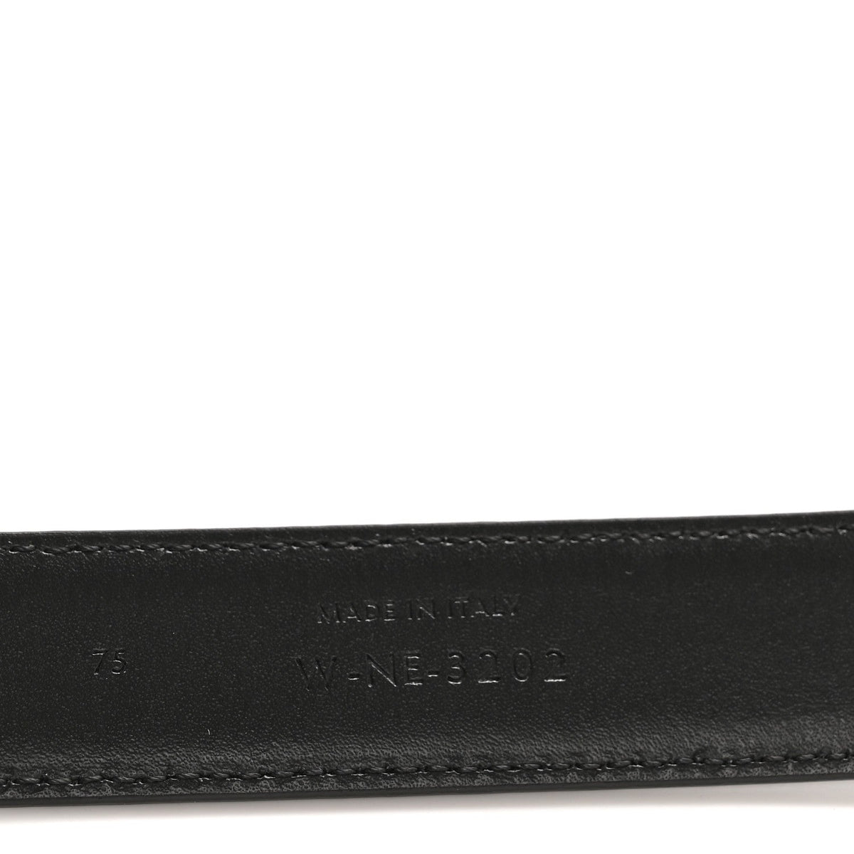 Box Calfskin Medium 25mm Triomphe 75 30 Belt Black