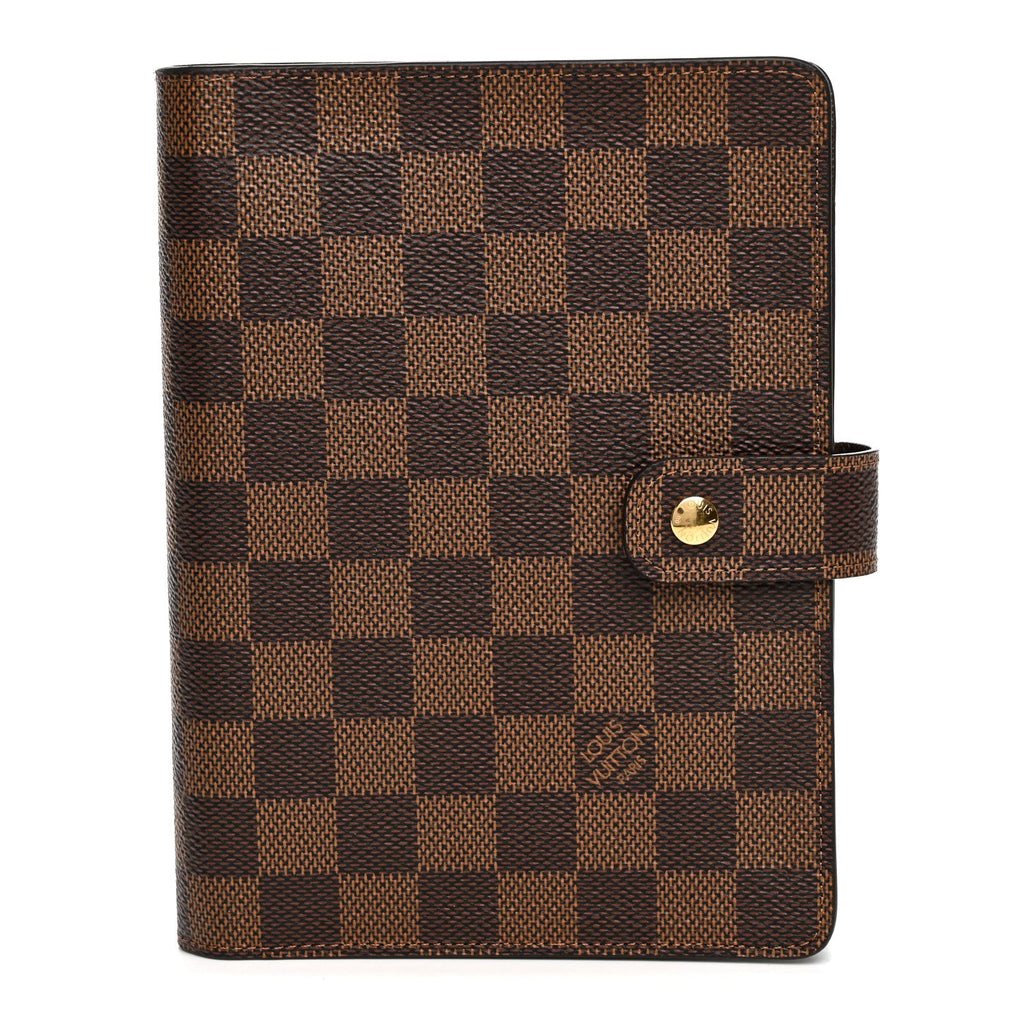 Damier Ebene Medium Ring Agenda Cover