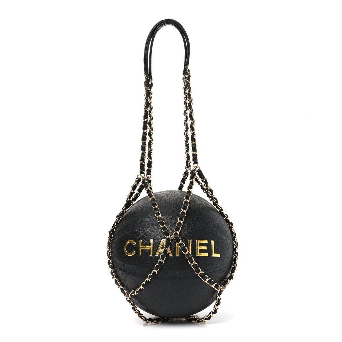 Lambskin Chain Net and Basketball Black