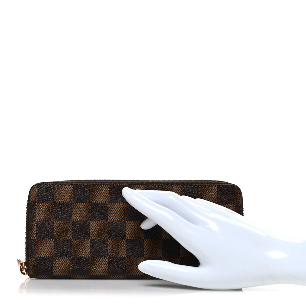 Damier Ebene Clemence Wallet Rose Ballerine